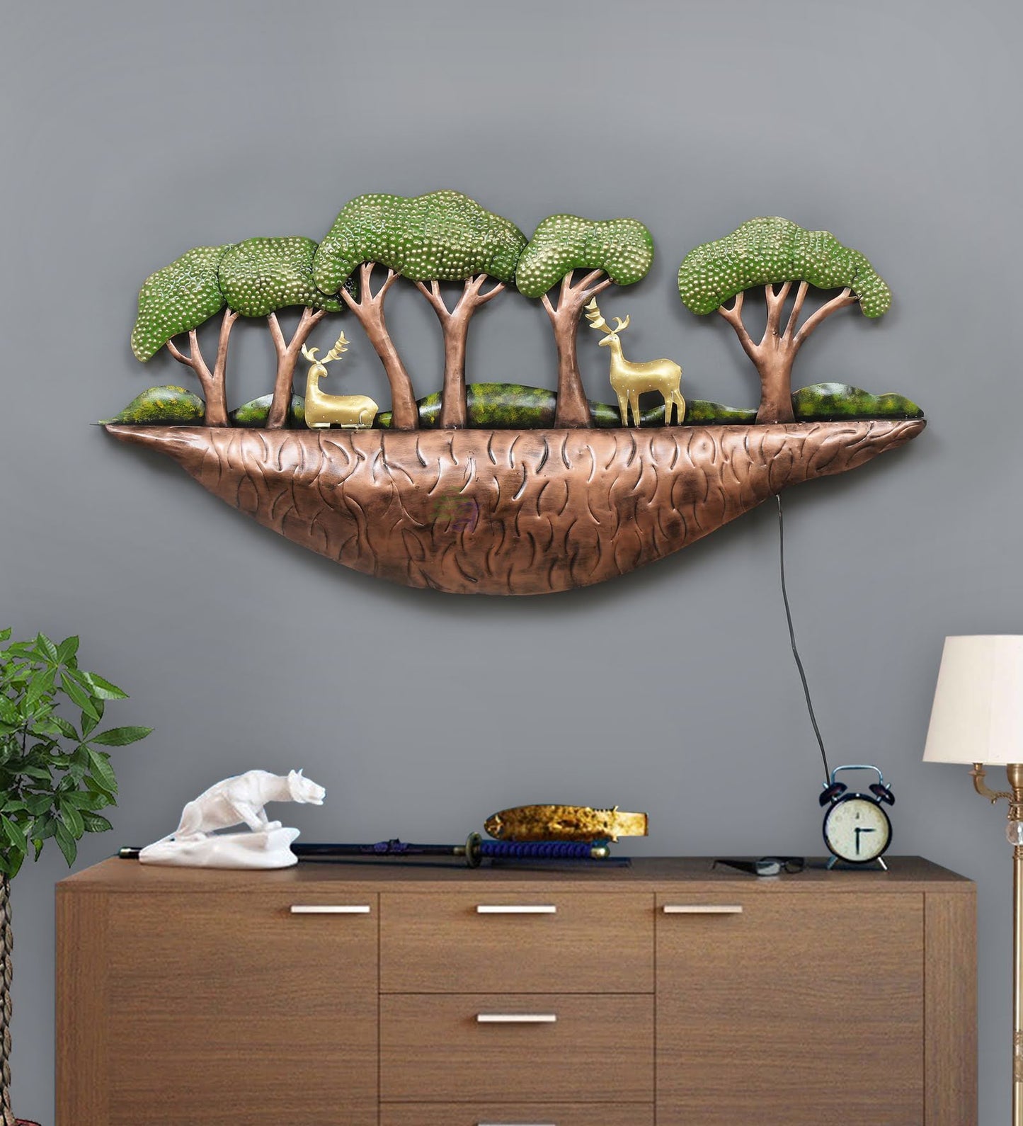 Nature Wall art Deer Tree for Living Room