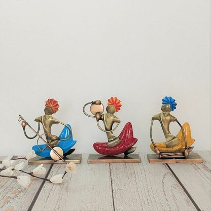 Metallic Musicians - set of 3