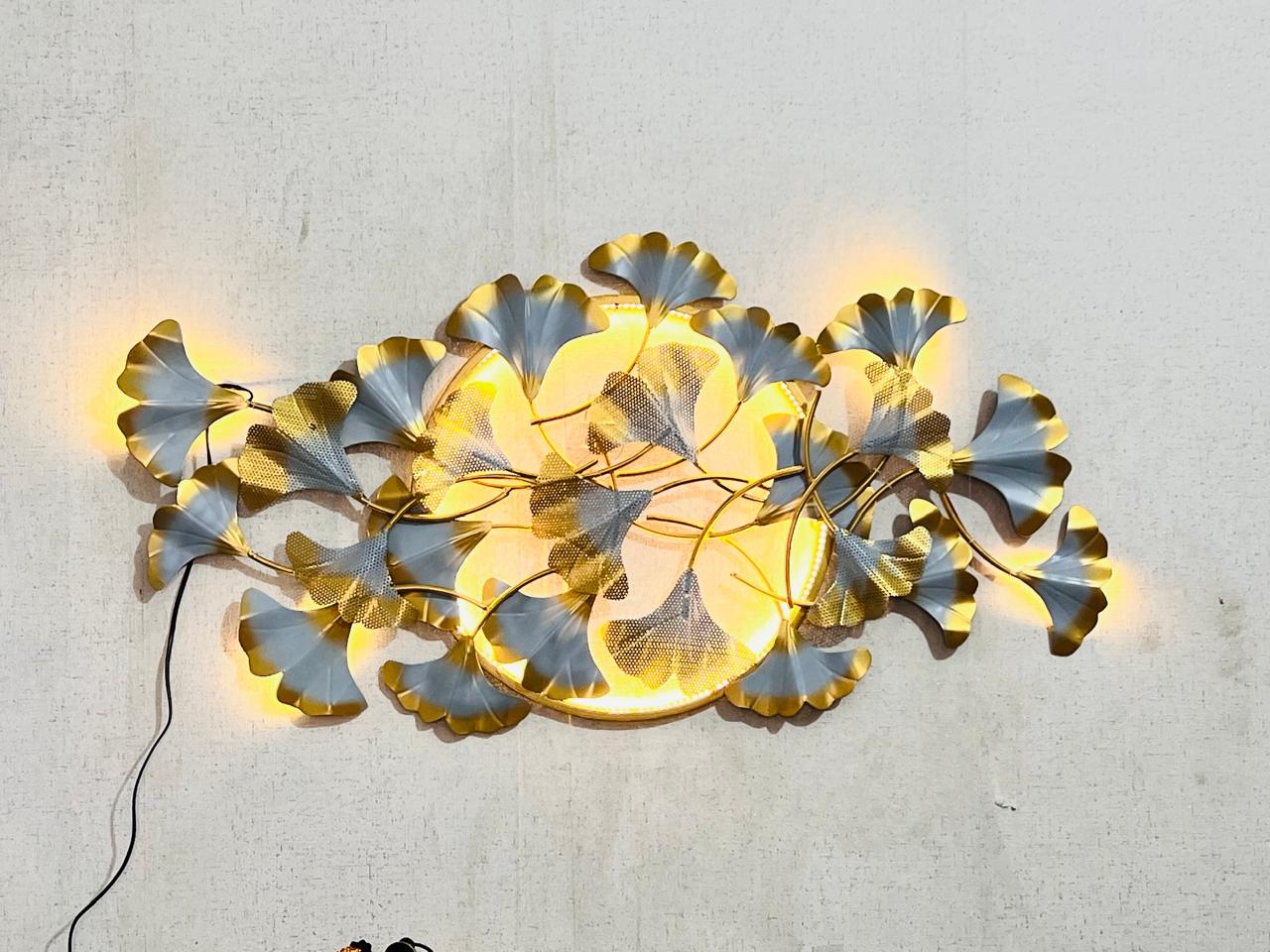 Water Lilly Metal Wall Hanging