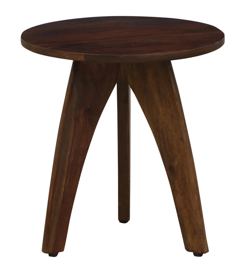 Walnut Matte Finish Wooden Side Table