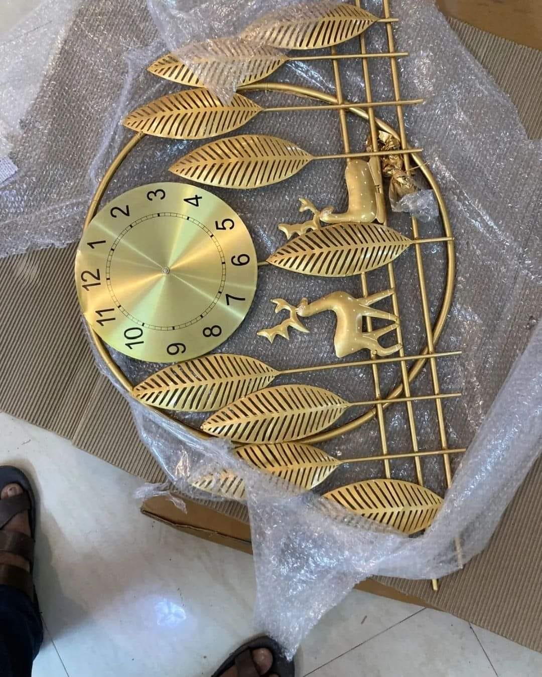 Deer Design Metal Wall Clock - CRAFT HOUSE INC