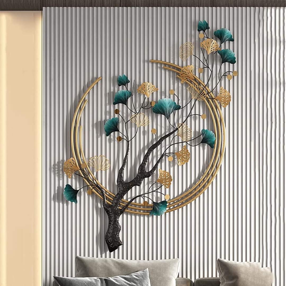 Elegant Tree in Ring Metal Wall Art (48*28 Inches) - CRAFT HOUSE INC