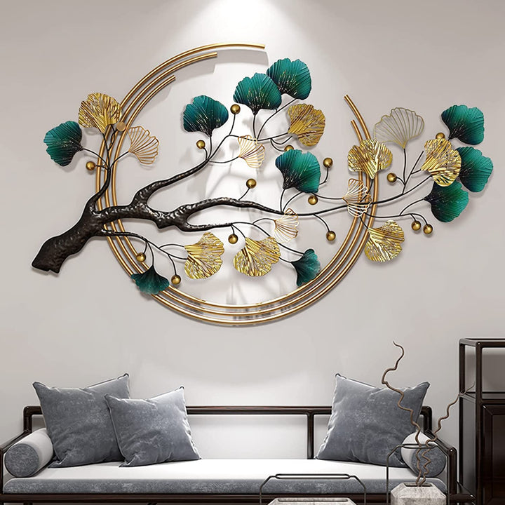 Elegant Tree in Ring Metal Wall Art (48*28 Inches) - CRAFT HOUSE INC