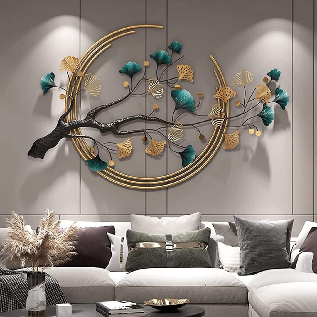 Elegant Tree in Ring Metal Wall Art (48*28 Inches) - CRAFT HOUSE INC