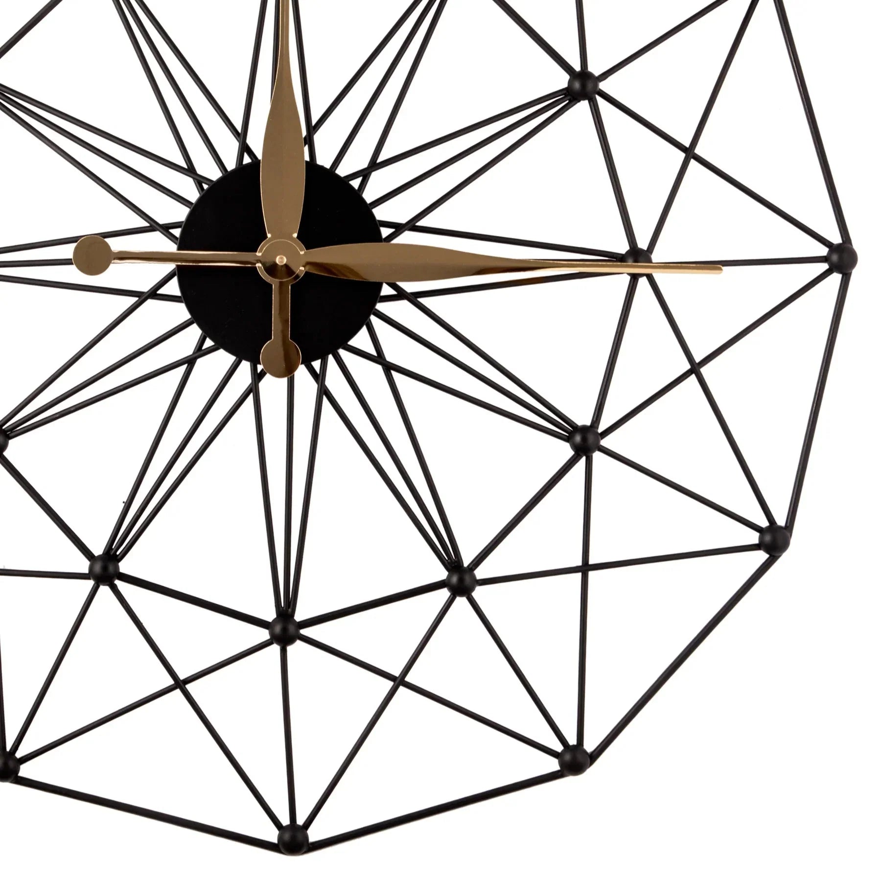 Geometric Pattern Metal Wall Clock - CRAFT HOUSE INC