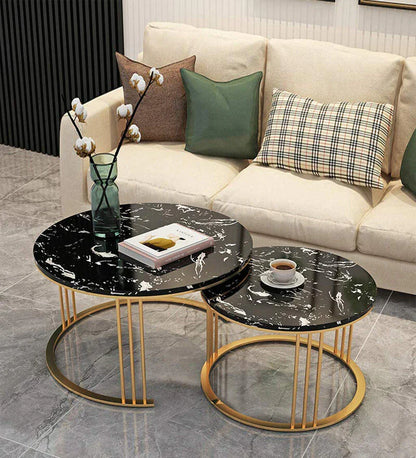 Golden Encircled Table (Set of 2)