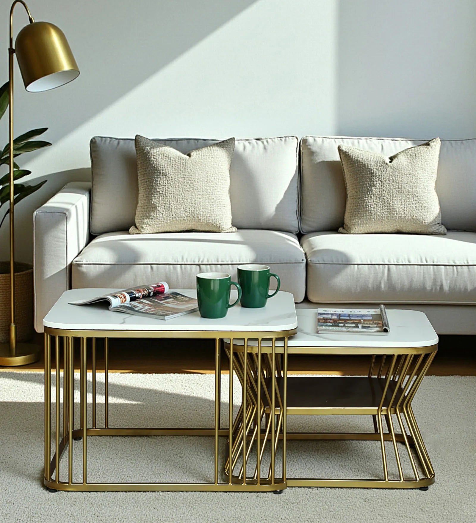 Elvas Square Nesting Coffee Table Set of 2