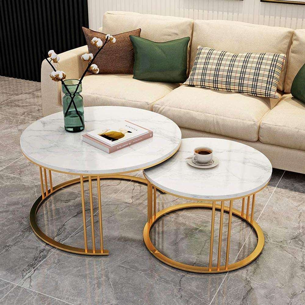 Golden Encircled Table (Set of 2)