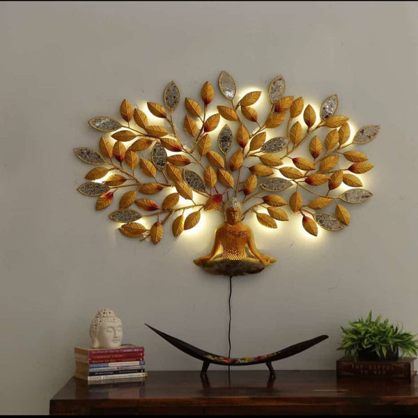 Musac Budhha Golden LED Tree | Craft House INC + alt Text
